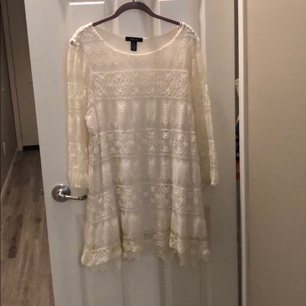 Cream Lace Dress